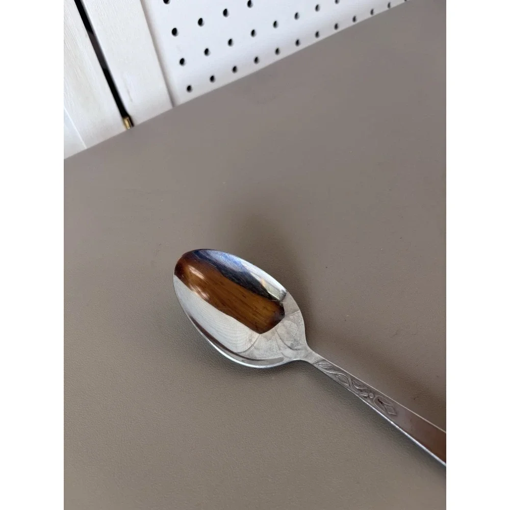 Amefa Stainless Holland Dinner‎ Spoon Stainless Steel Tulip Floral 8.25